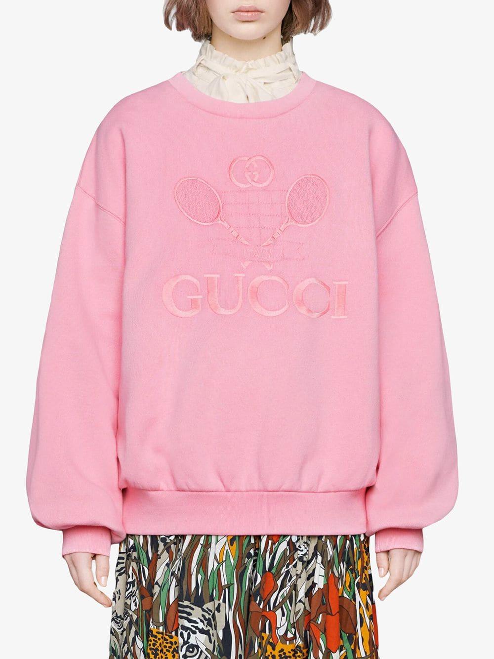 Pink Gucci Sweatshirt Tennis on Sale, SAVE 38% - raptorunderlayment.com