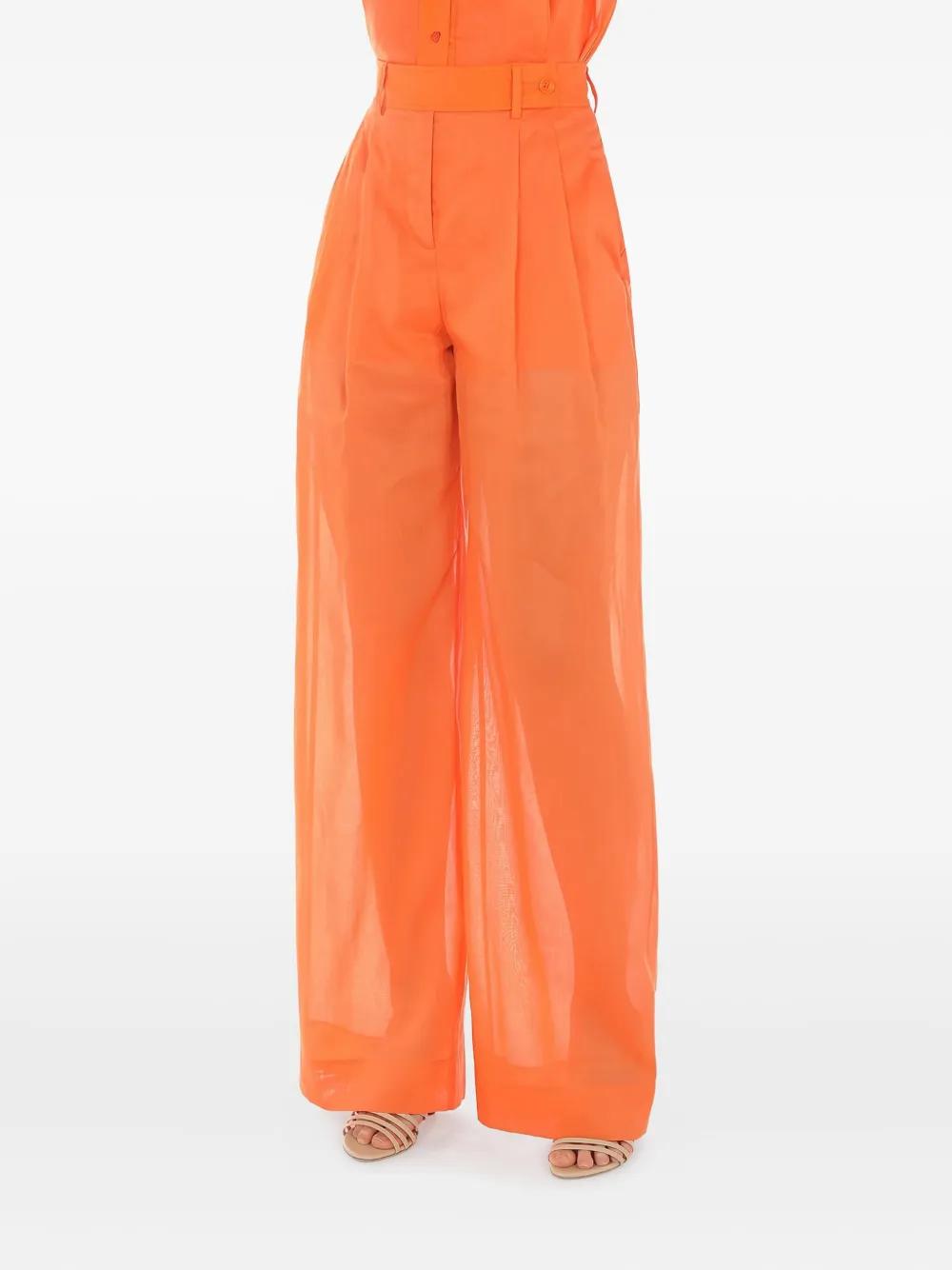 Orange Alberta Ferretti Pants for Women | Lyst