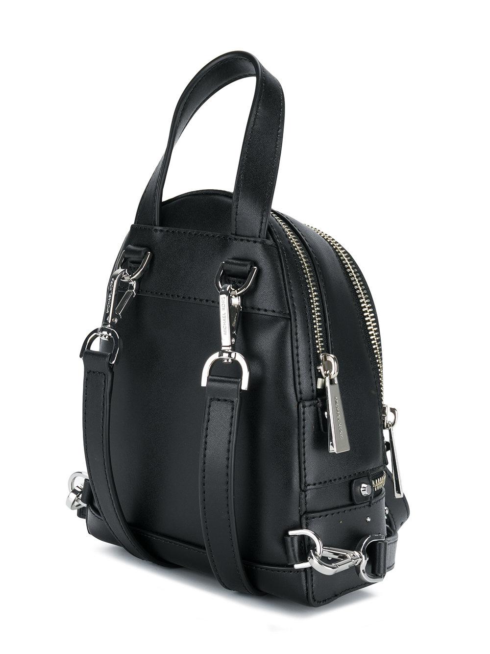 MICHAEL Michael Kors Leather Rhea Mini Backpack in Black - Lyst