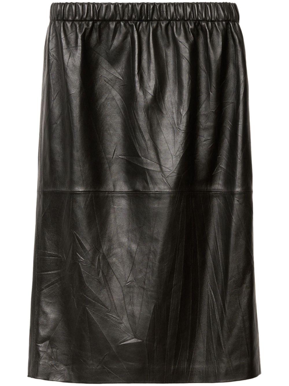 Jil Sander レディース ブラック ハイウエスト Aラインミニ Jil Sander レディース ブラック ハイウエスト Aラインミニ