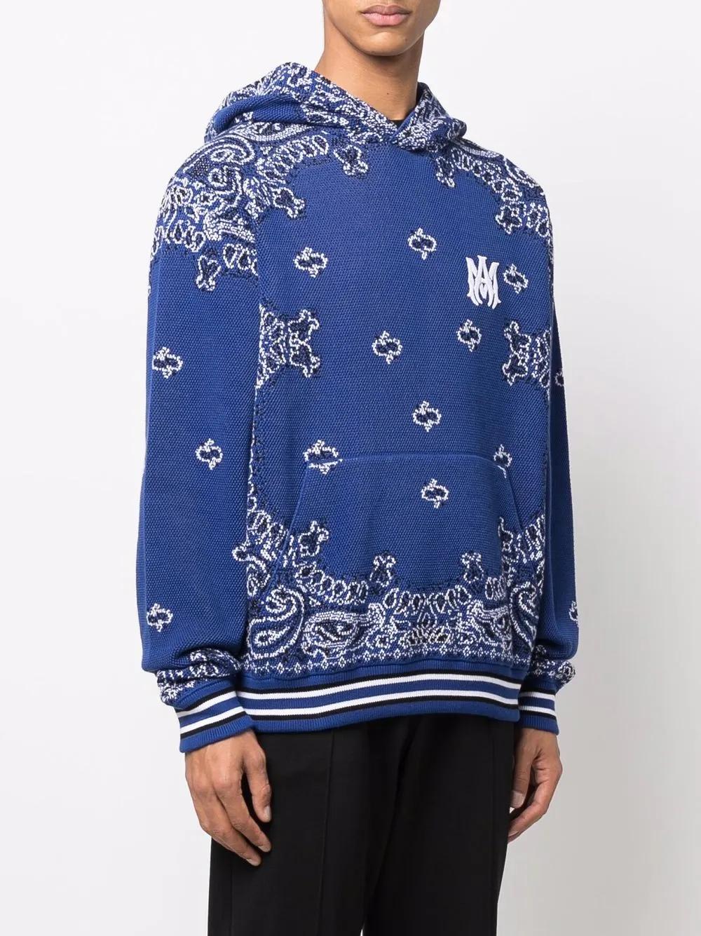 Amiri バンダナ B-Ball パーカー AMIRI Black Bandana B-Ball Hoodie Amiri