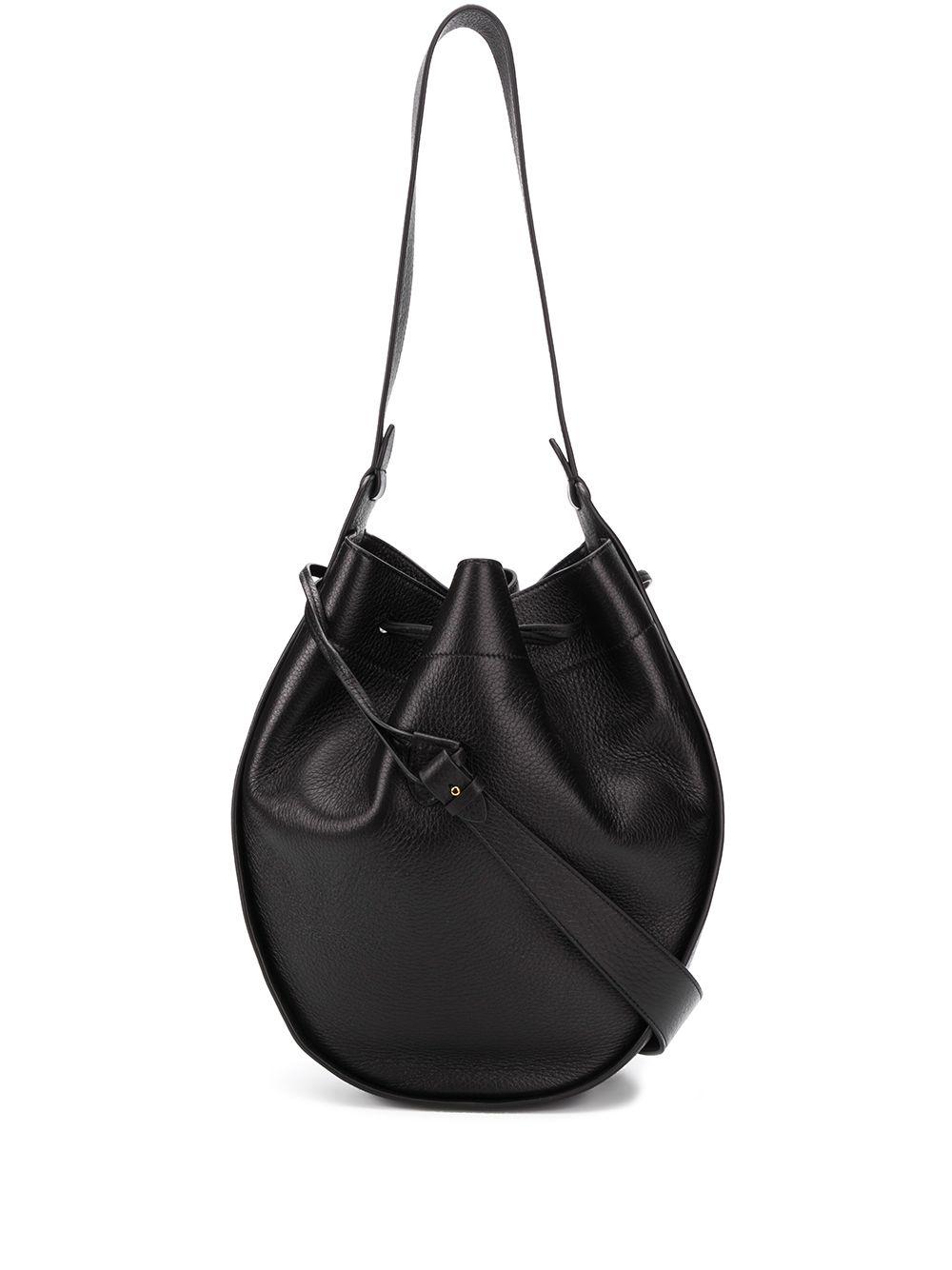 The Row Xl Drawstring Hobo Bag in Black | Lyst
