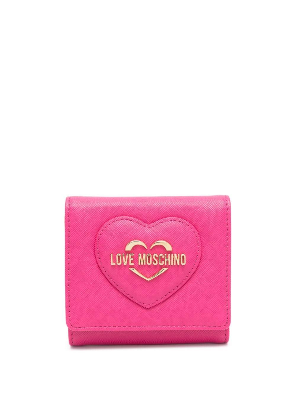 Love Moschino Portemonnaie mit Logo-Schild in Pink | Lyst AT