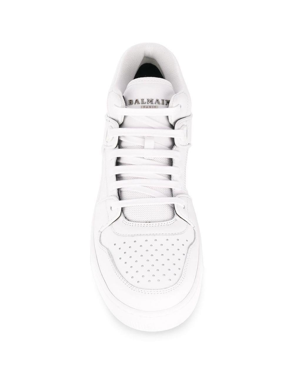 balmain white trainers
