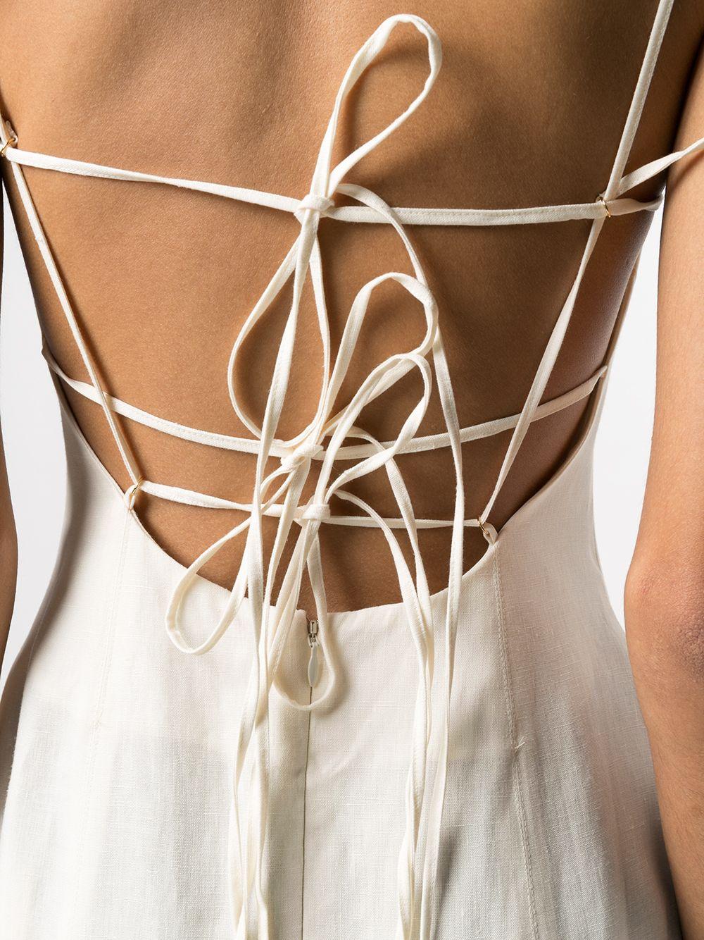 Jacquemus La Robe Camargue リネンドレス ホワイト | Lyst