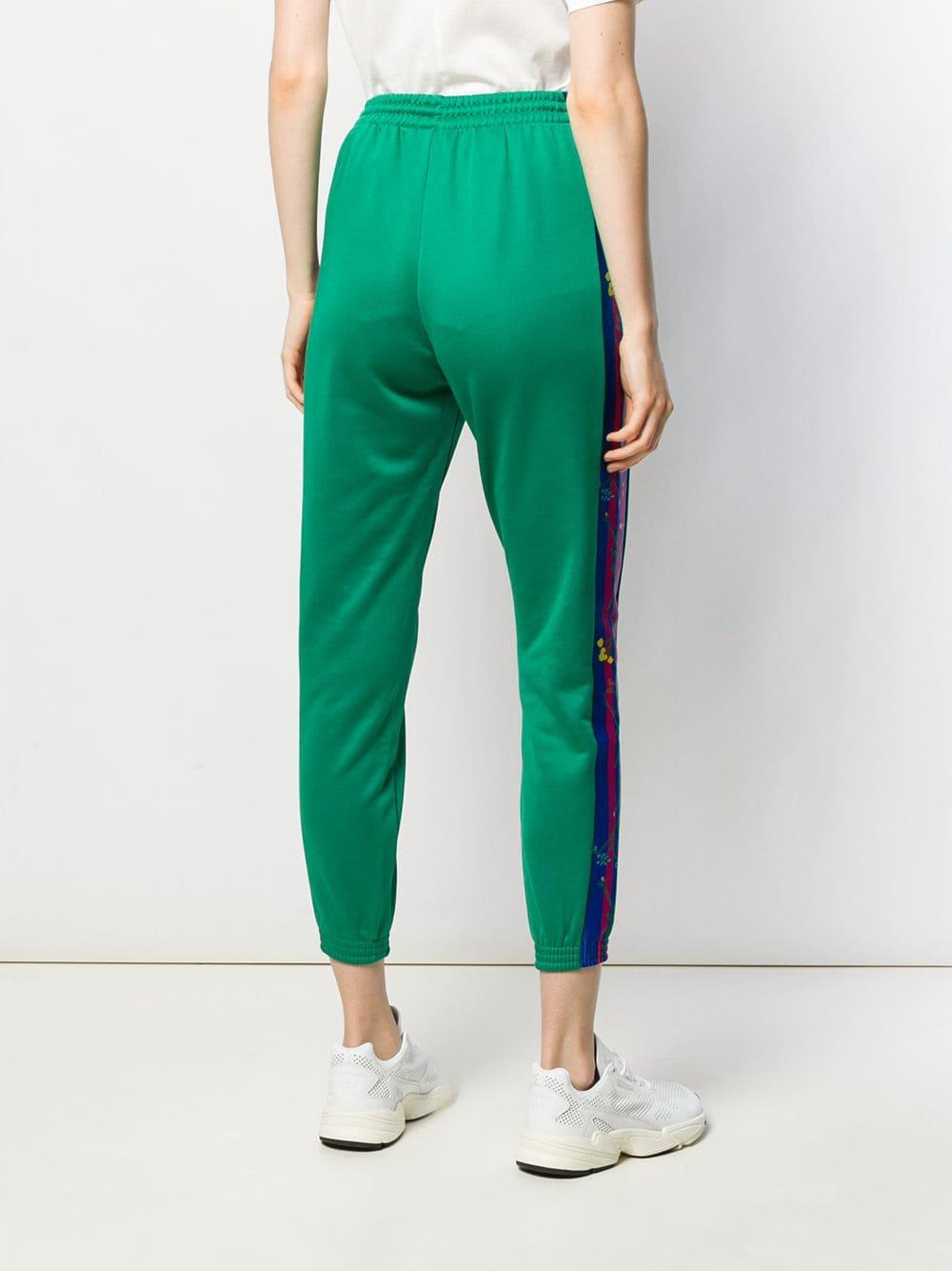 adidas Floral Track Pants in Green | Lyst