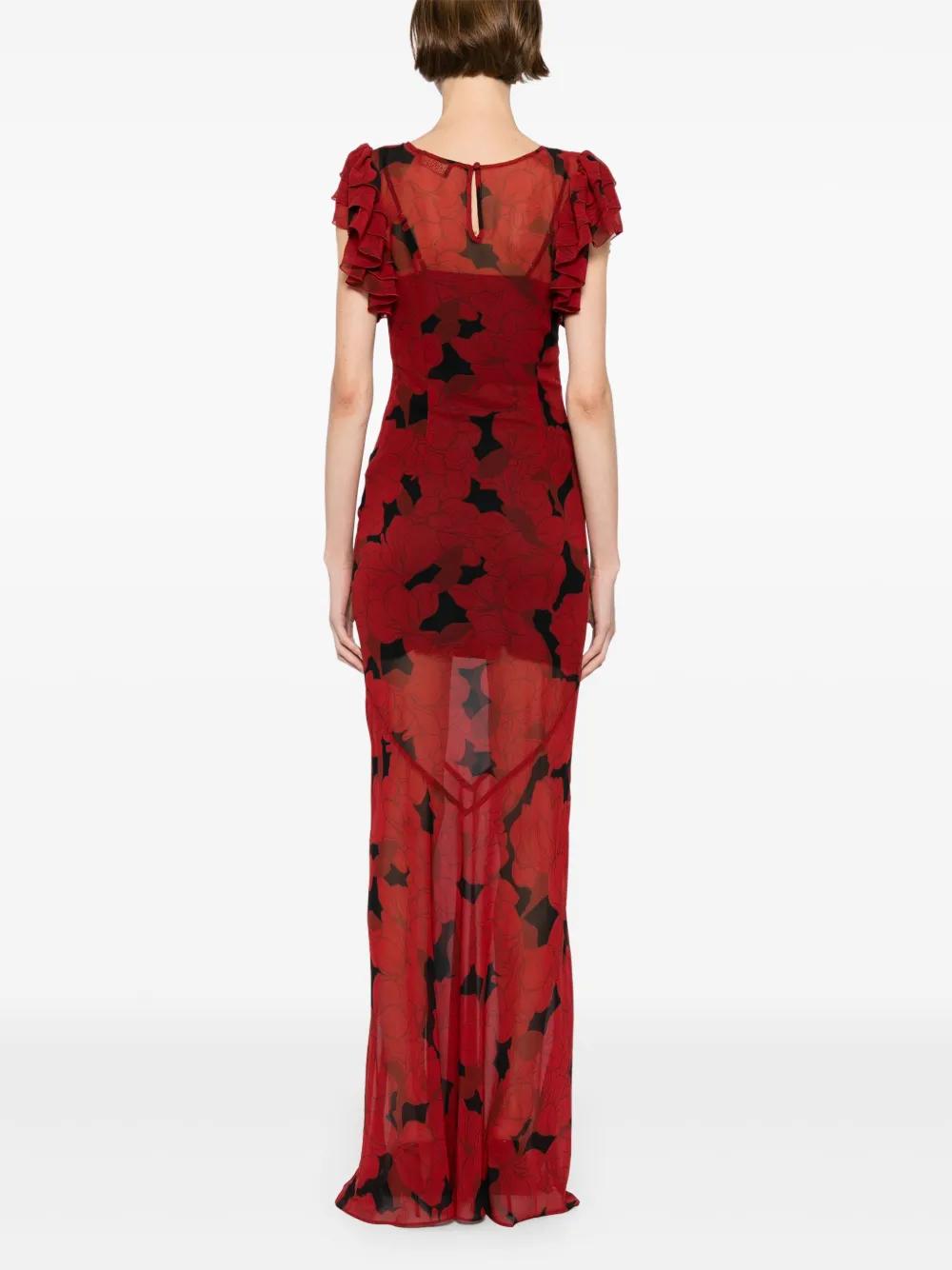 chinese dress ladies Rent De La Vali Bougainvillea Dress main image 1