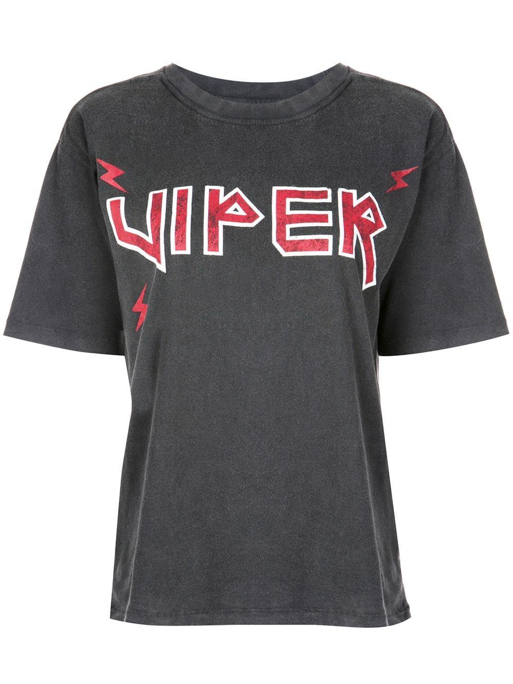 Anine Cotton Viper T-shirt in Grey (Gray) Lyst