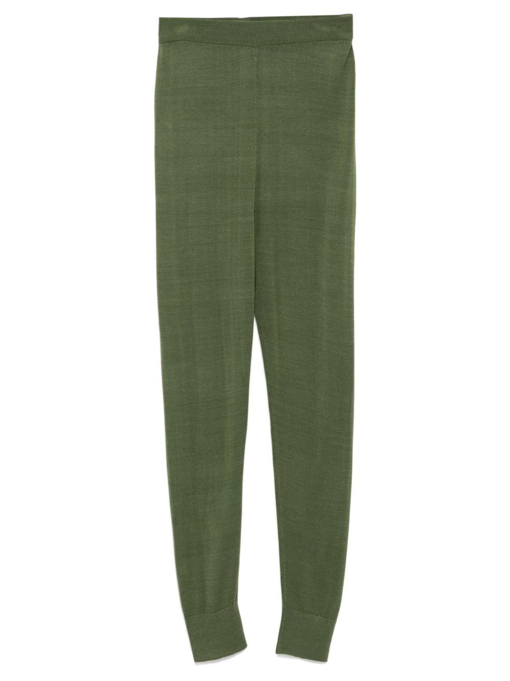 Cynthia Rowley Knitted Jogger Pants in Green Lyst UK