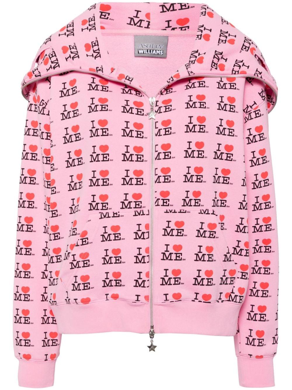 Ashley Williams I Heart Me Zipped Hoodie in Pink | Lyst Ashley Williams I Heart Me Zipped Hoodie in Pink | Lyst