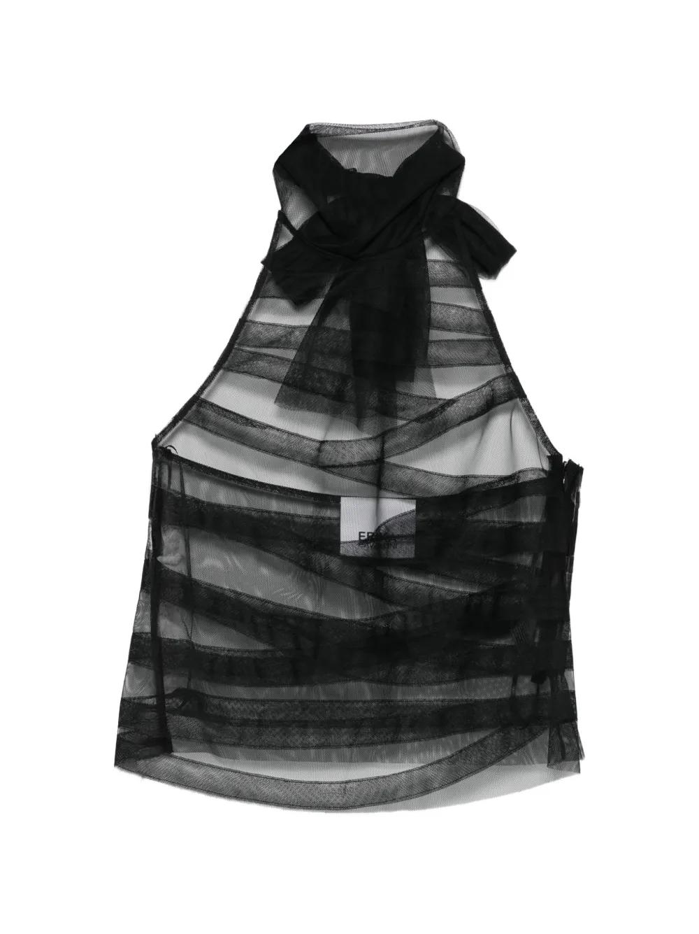 Blouse En Dentelle ERIKA CAVALLINI - Taille S, Couleur écru - Neuf Sans étiquettes - Style Romantique Ample