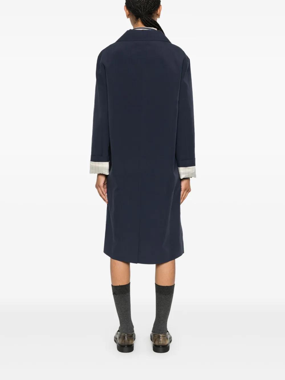 コート Miu Miu Midnight Blue Cotton Trench Coat Miu Miu Midnight Blue Cotton Trench Coat | REVERSIBLE
