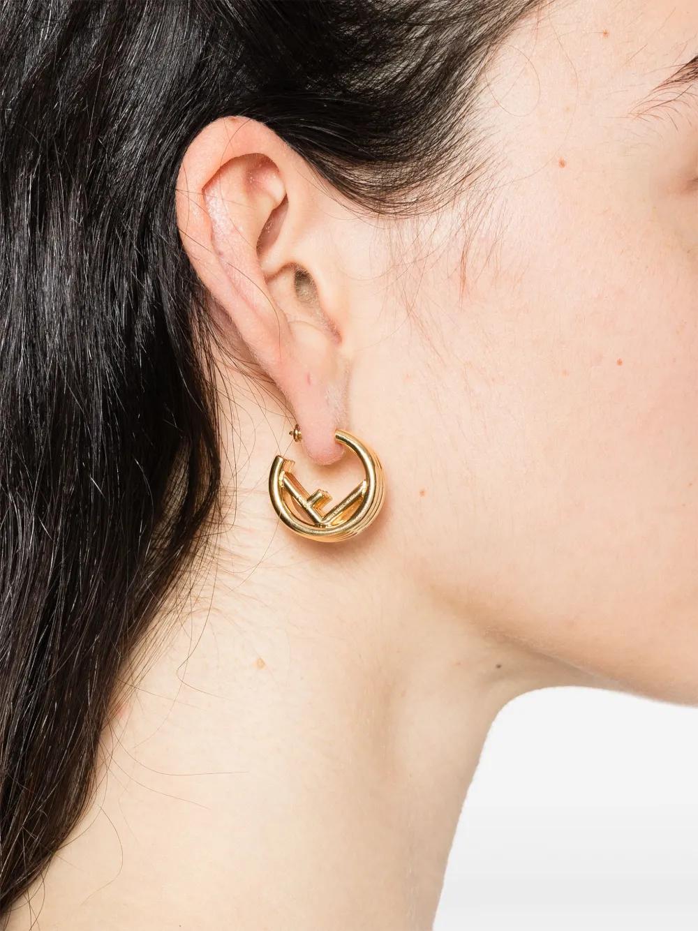 アクセサリー Fendi Earring F Is Fendi Earrings Crystals Gold | Fendi