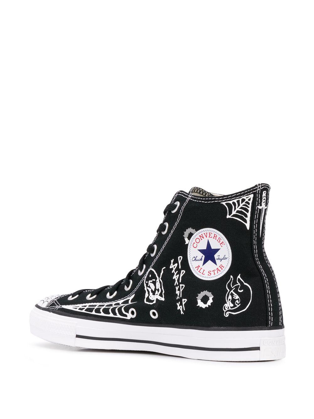 Converse Cotton Spiderweb Print Chuck Taylor Sneakers in Black for Men |  Lyst