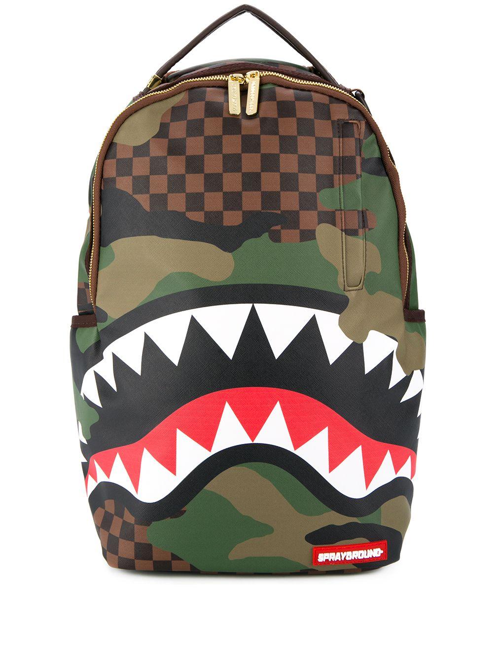 Sprayground Shark Mouth Backpack in Green for Men