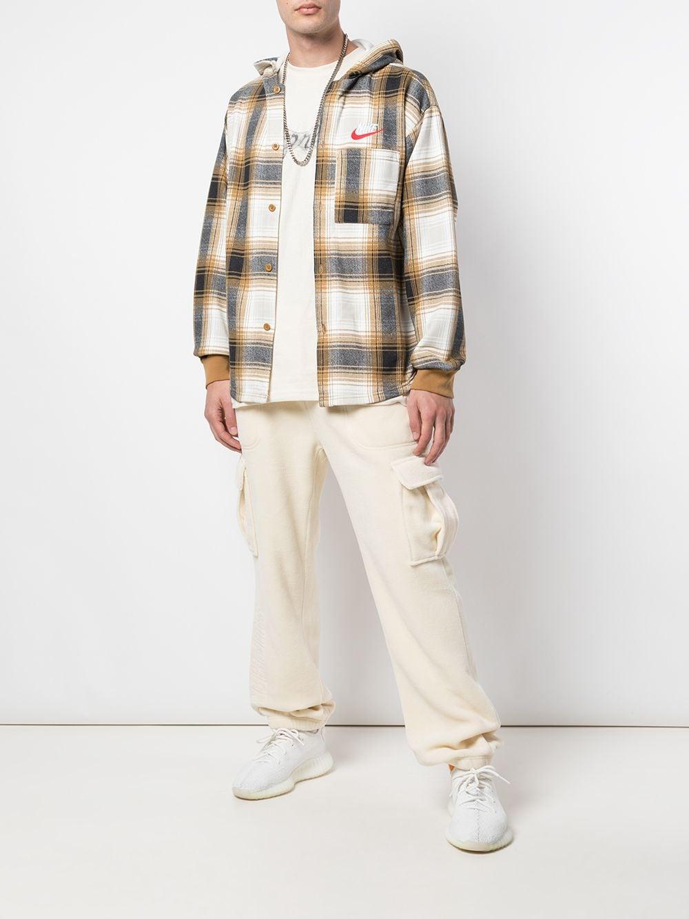 Supreme Cotton X Nike Plaid Hooded 