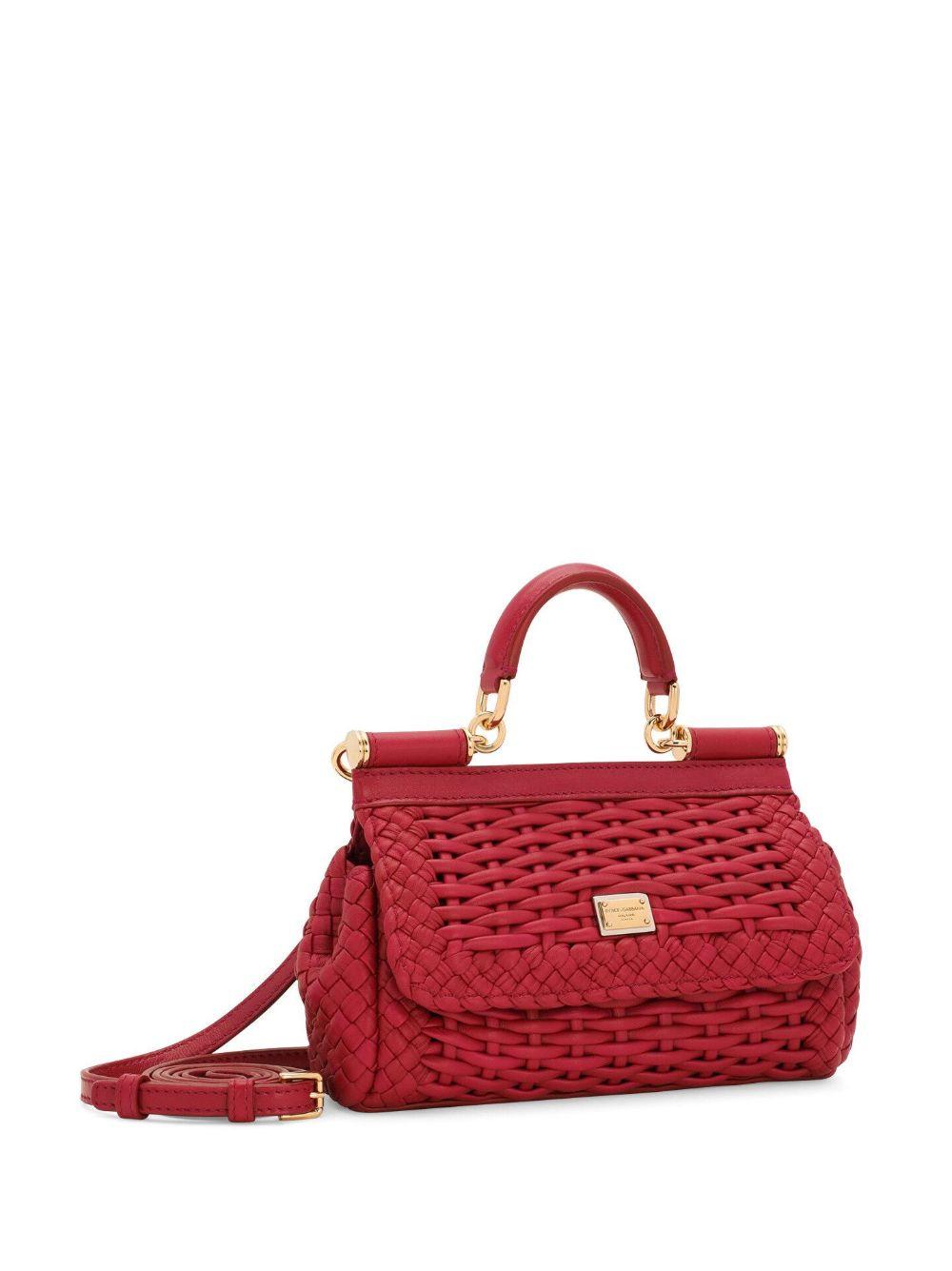 Dolce & Gabbana Miss Sicily Mini Shoulder Bag in Red