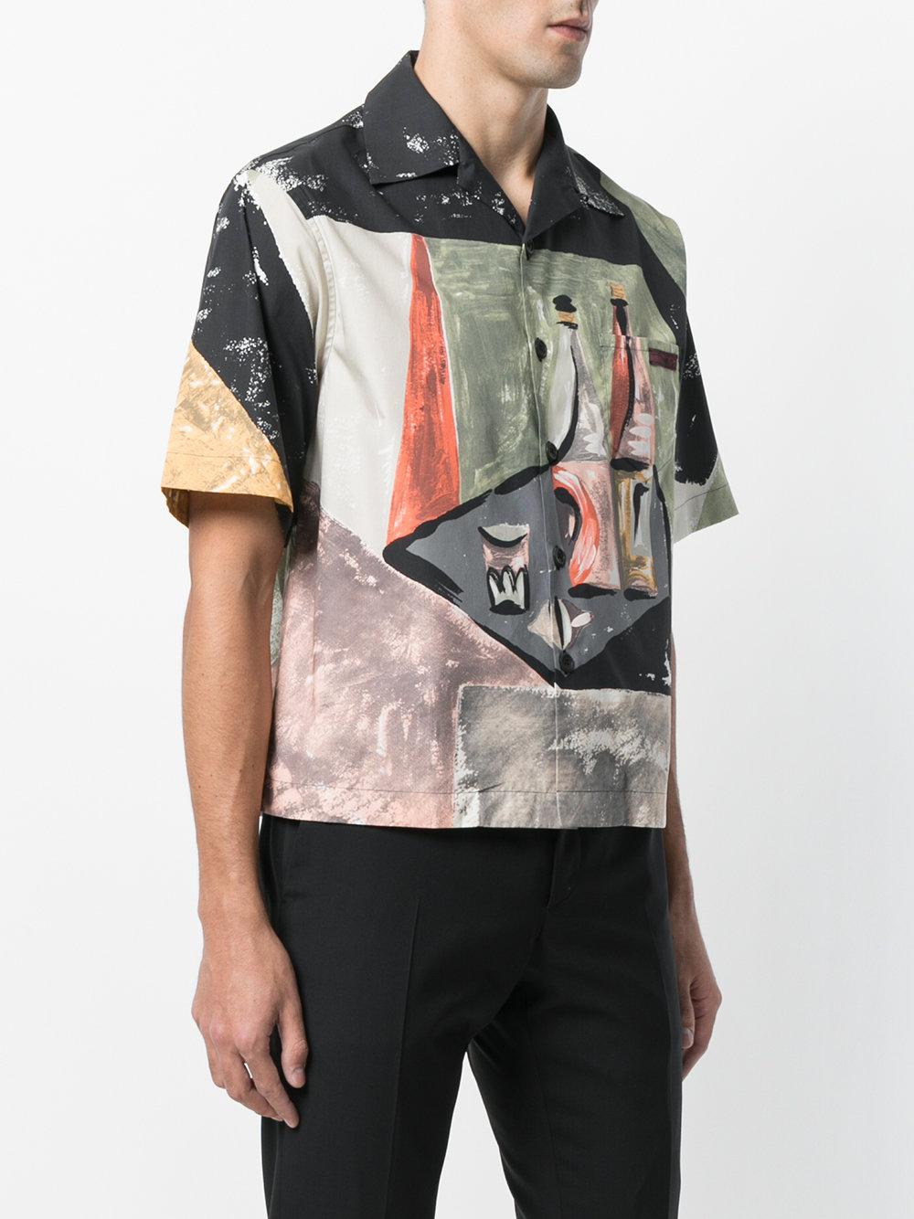 mens prada bowling shirt
