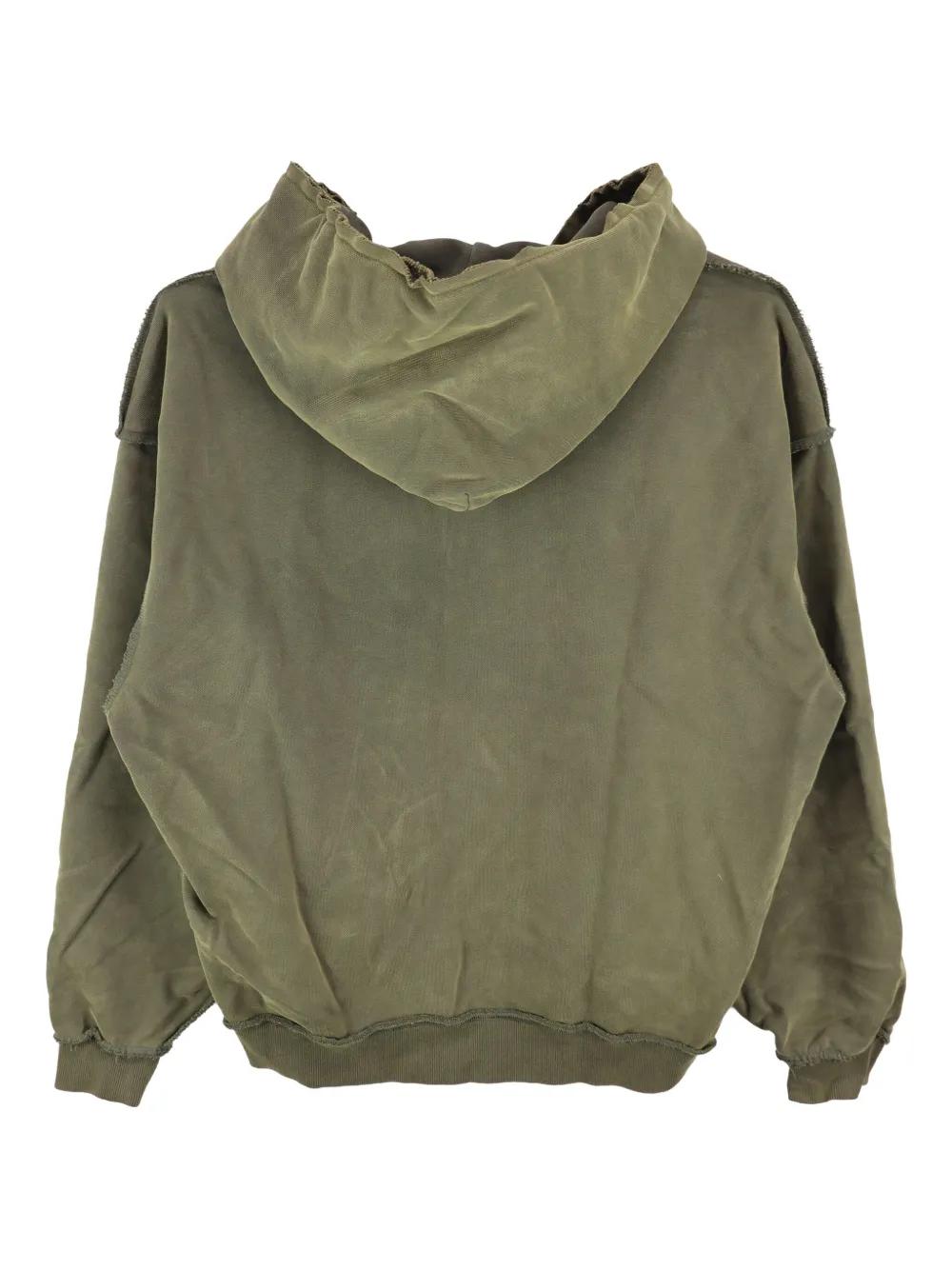 トップス no faith studios hoodie green M nofaith-studios-green-Zip-Up-