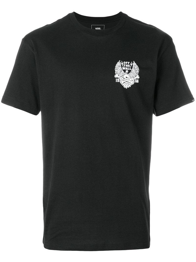 Vans Cotton Eagle Bones Logo T-shirt in Black for Men | Lyst