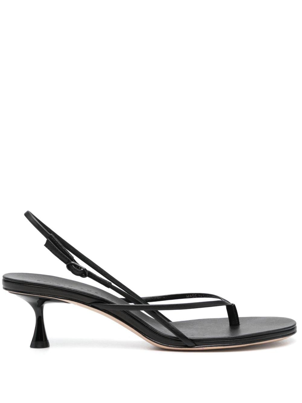 STUDIO AMELIA Wishbone 60mm Thong-strap Sandals in White | Lyst