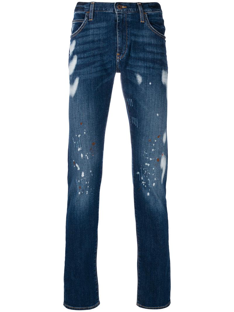 armani paint jeans