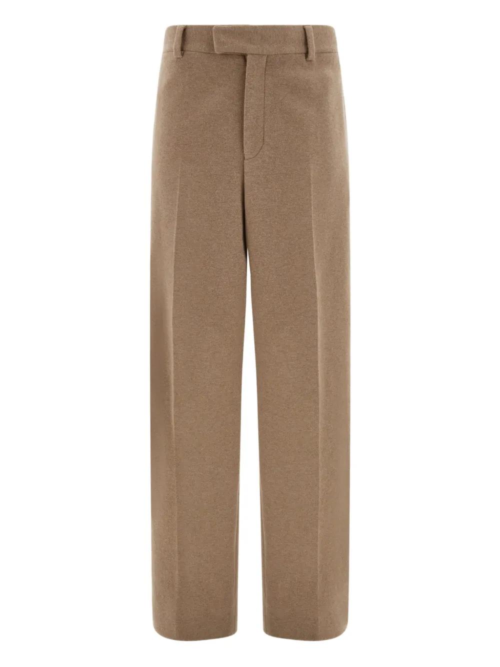 【送料&関税込】Ferragamo Frayed Cotton Pants Zip Adjuster Cotton Trousers – La Garçonne