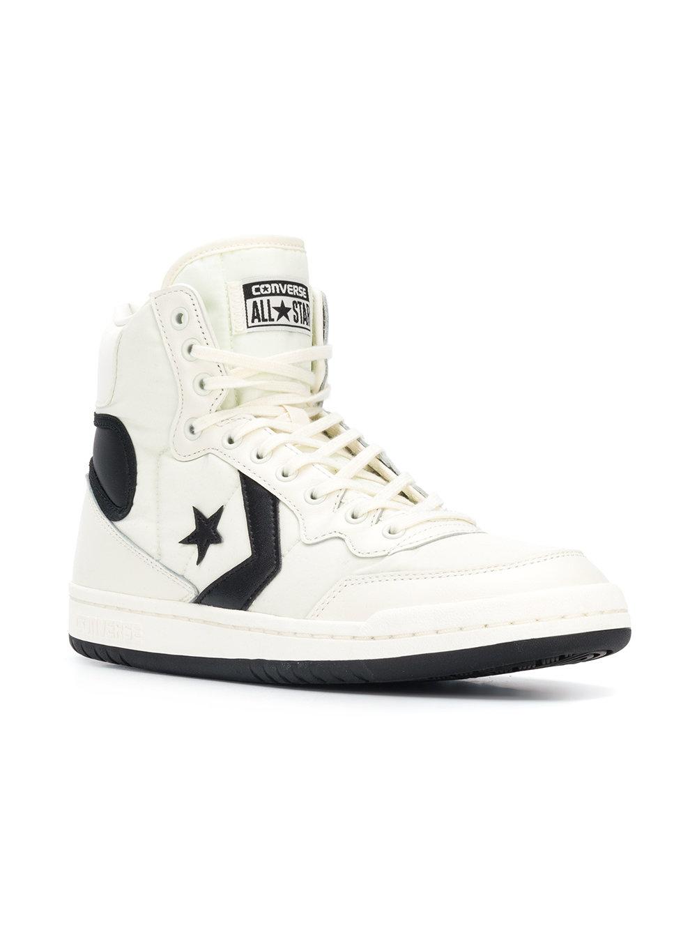 Converse Leather Fastbreak Vintage Sport Hi-top Sneakers in White for Men -  Lyst