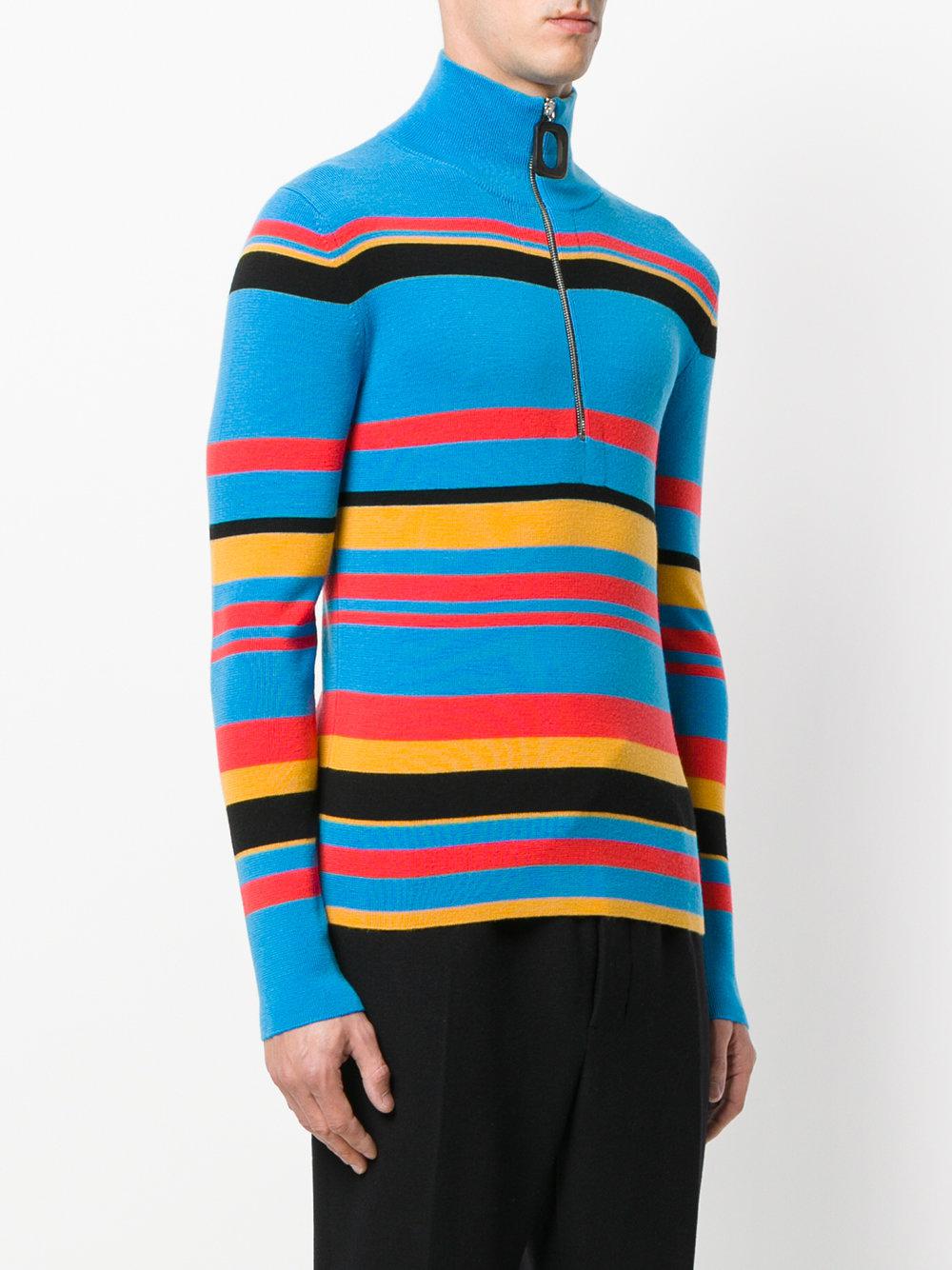 JW Anderson Synthetic Half Zip Sweater in Blue for Men - Lyst