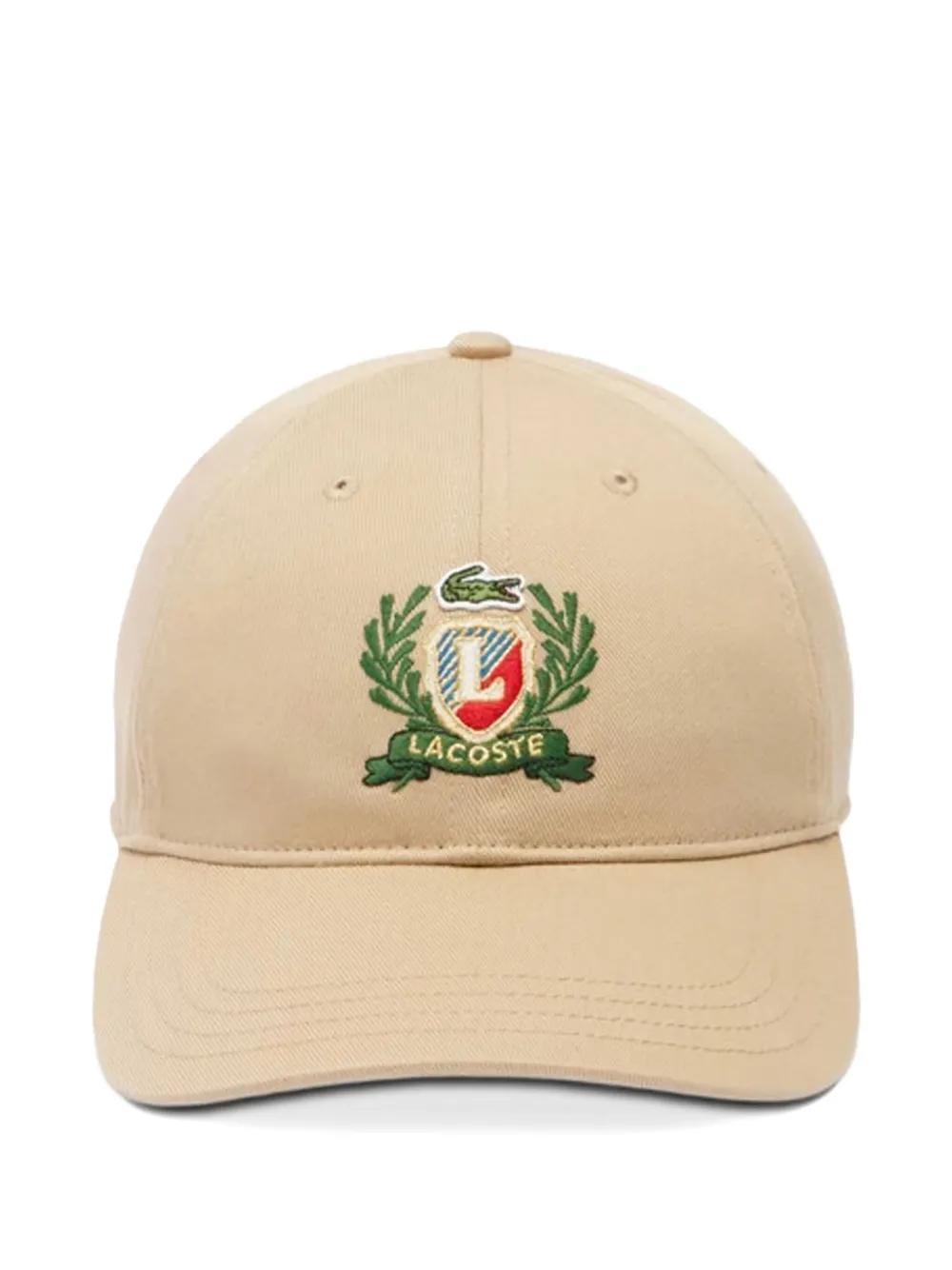 Lacoste Logo-Embroidered Baseball Cap in Natural for Men Lyst UK