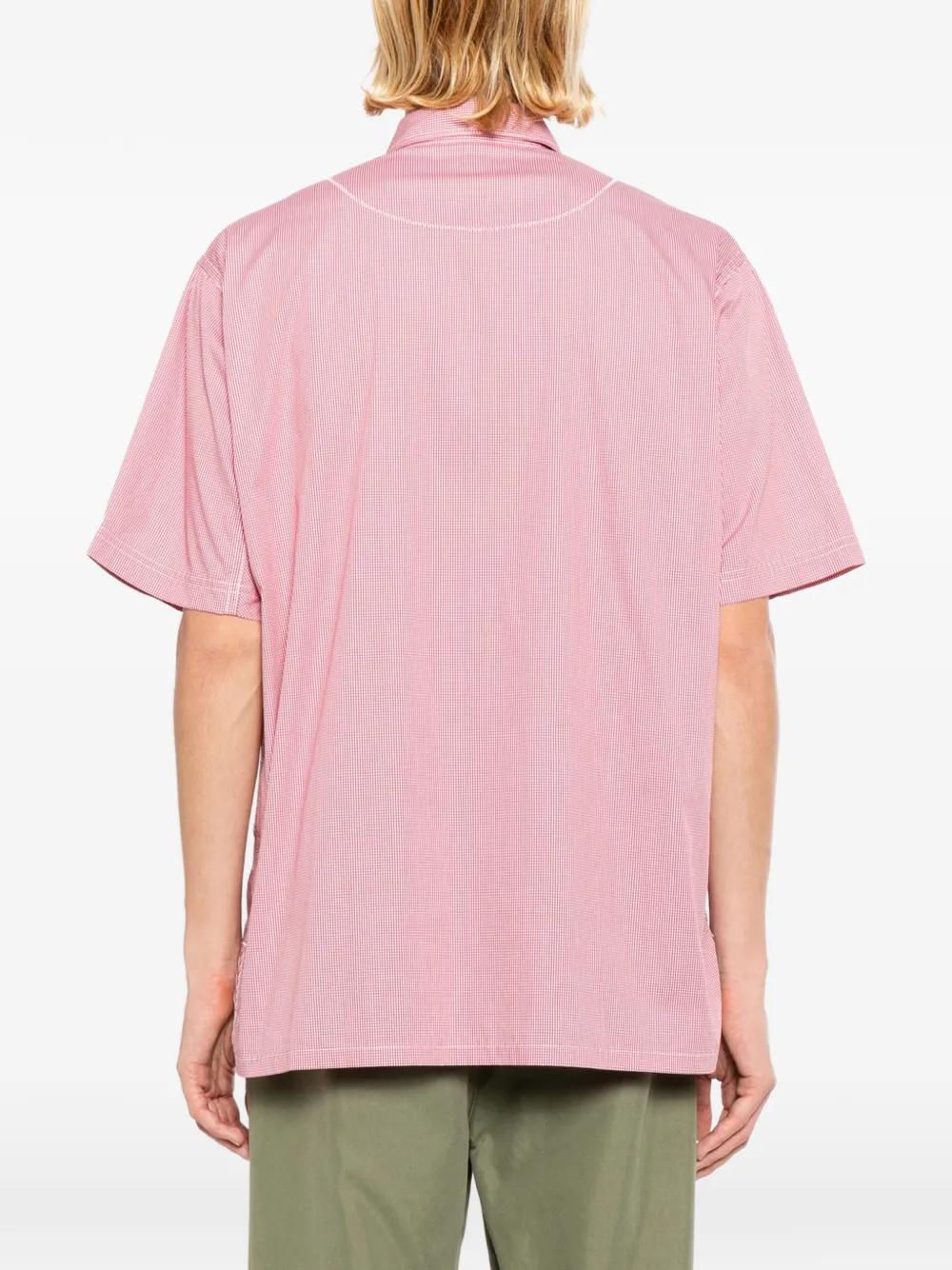 Junya Watanabe Patchwork Gingham Shirt in Pink for Men | Lyst