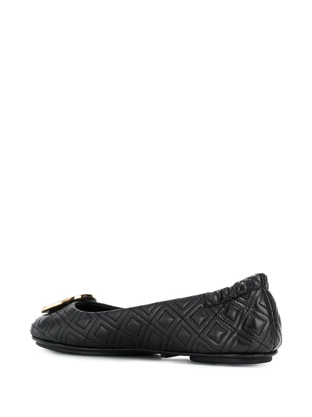 tory burch minnie travel ballet flat quilted leather