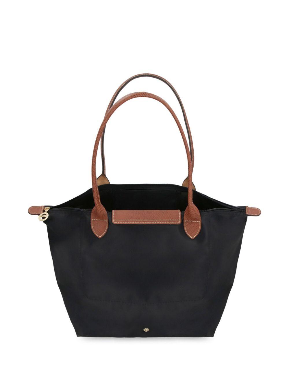 Longchamp black bag large deals
