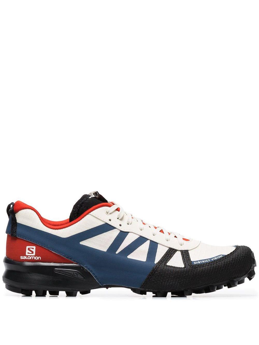 District Vision Cream, Blue And Red X Salomon Mountain Racer Low Top  Sneakers for Men | Lyst