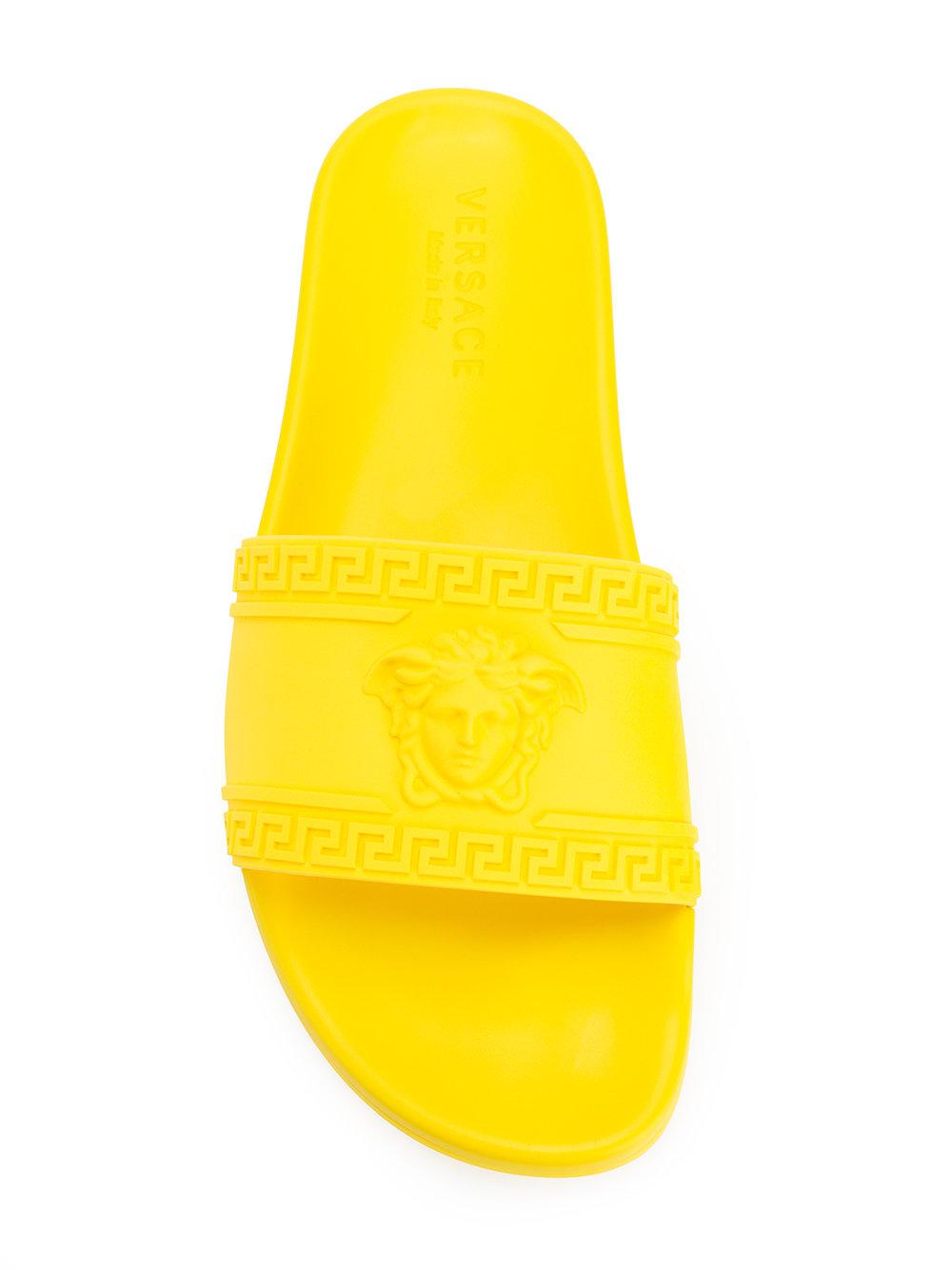 Versace yellow best sale slides