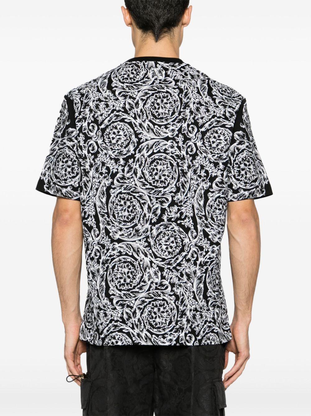 Versace BAROCCO コットン シルエット ロゴ Tシャツ Versace Jeans Couture - バロッコ・コットンTシャツ を