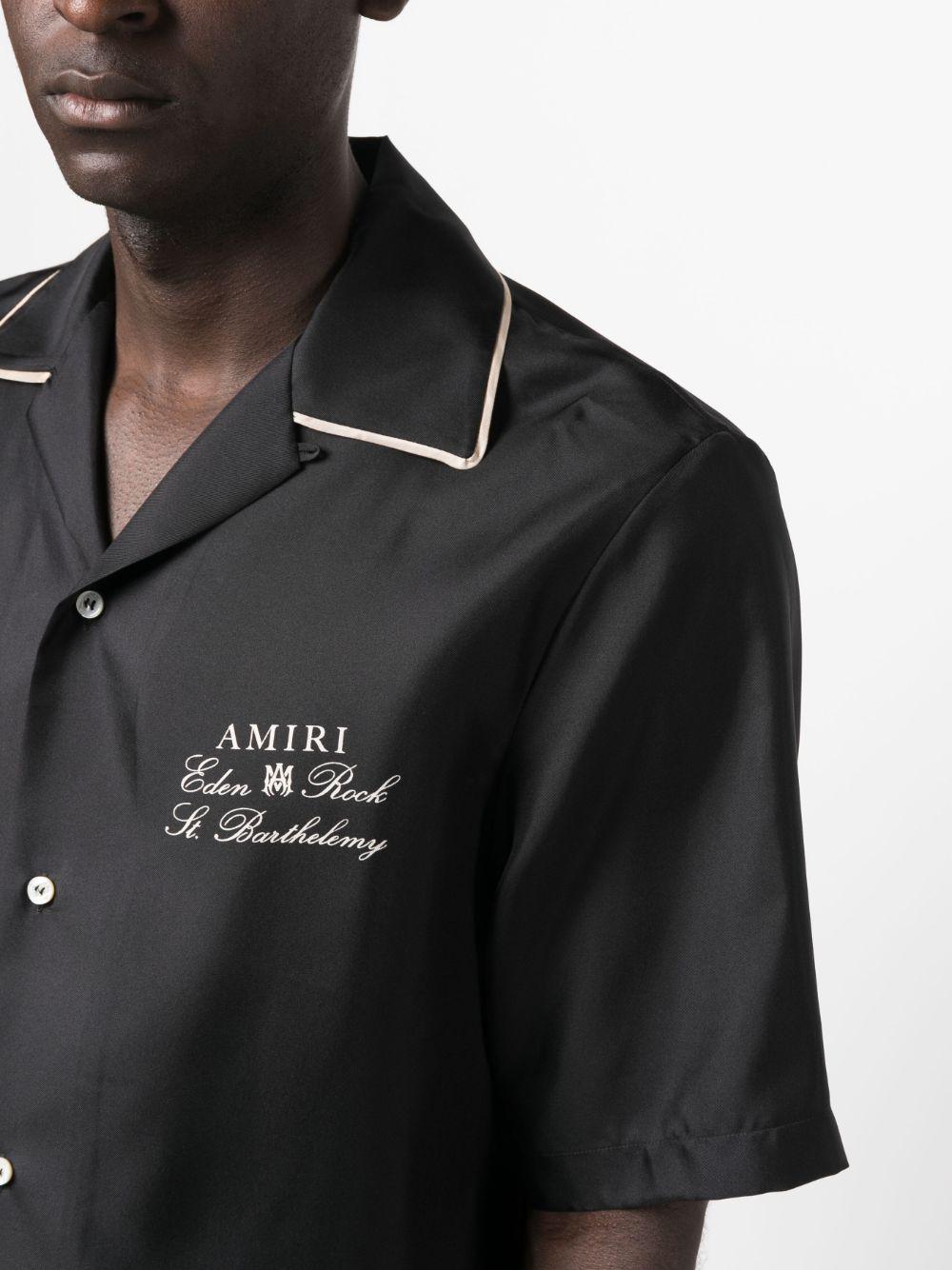 AMIRI paint-splatter Bowling Shirt - Farfetch