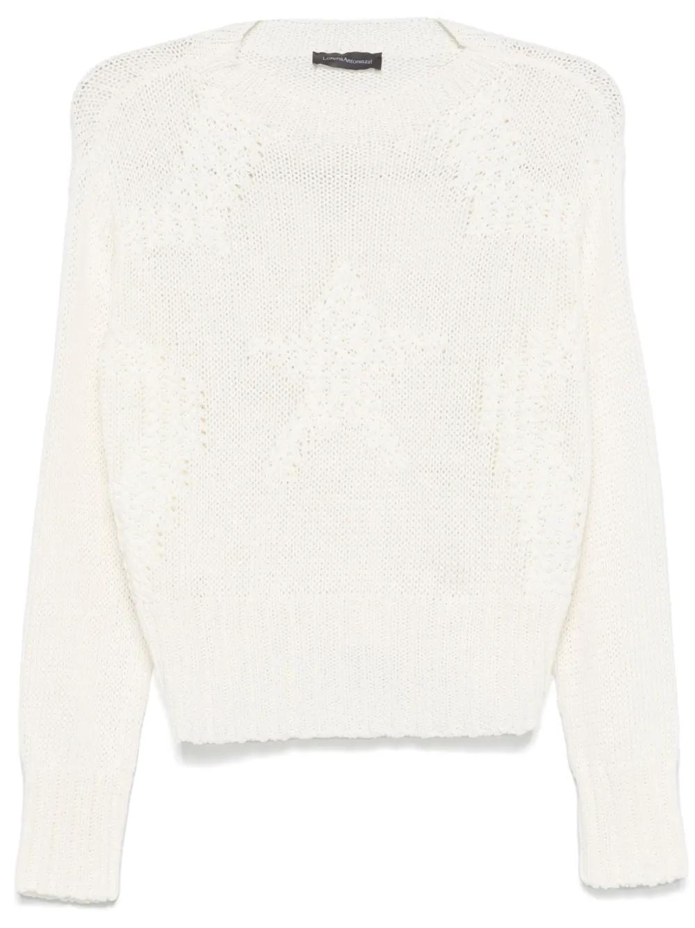Pull à Capuche Lorena Antoniazzi - Taille 44, Laine Cachemire Mixte, Fermeture éclair Complète, Excellent état