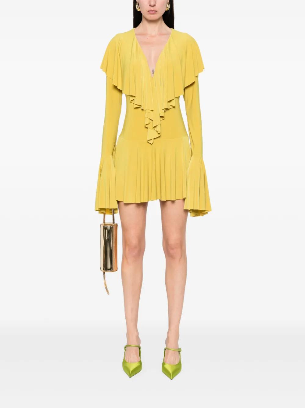 norma kamali long sleeve mini cut out dress Cutout Mini Dress