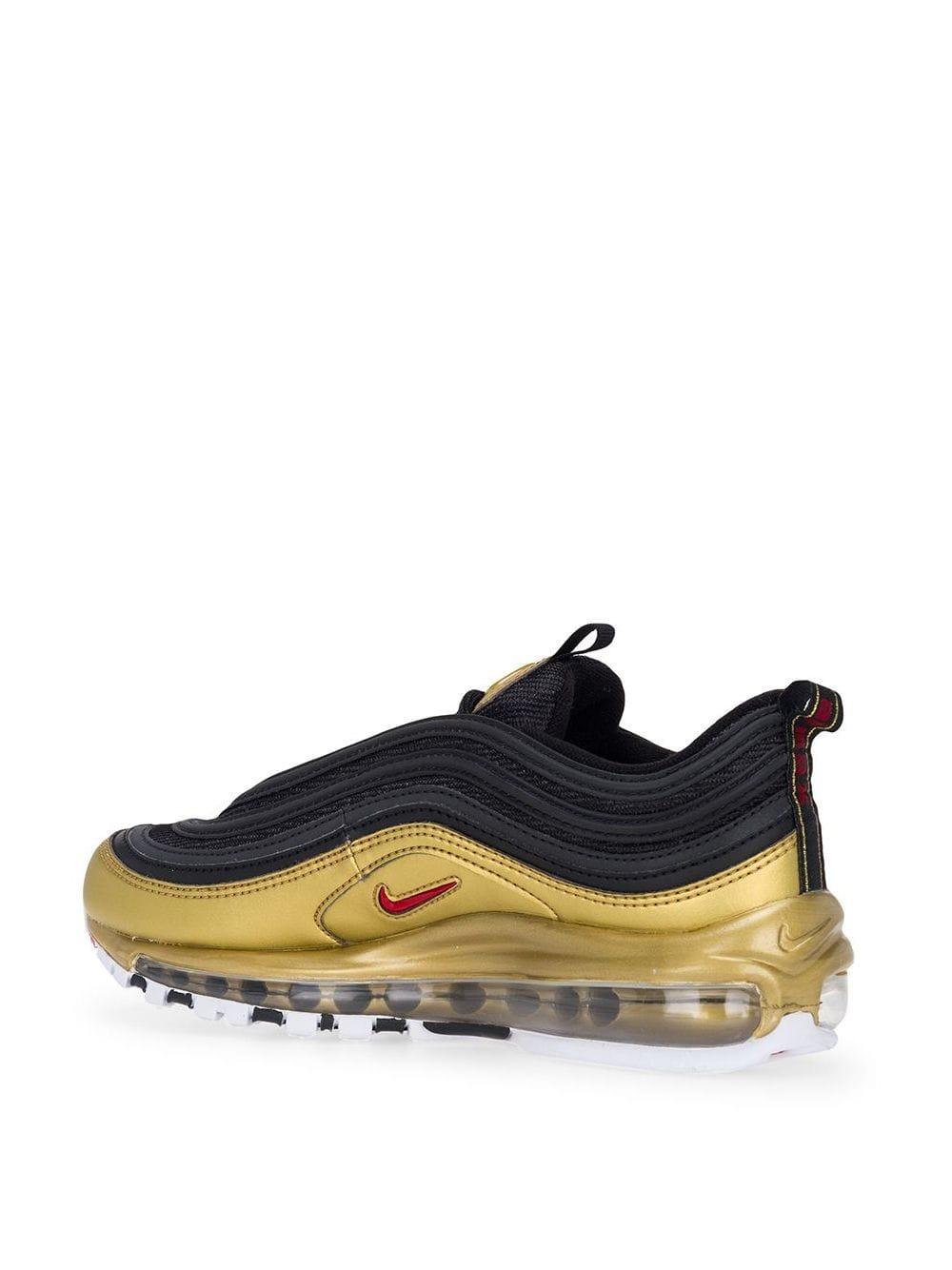 Nike Air Max 97 Sneakers in Black/Gold (Black) - Save 20% - Lyst
