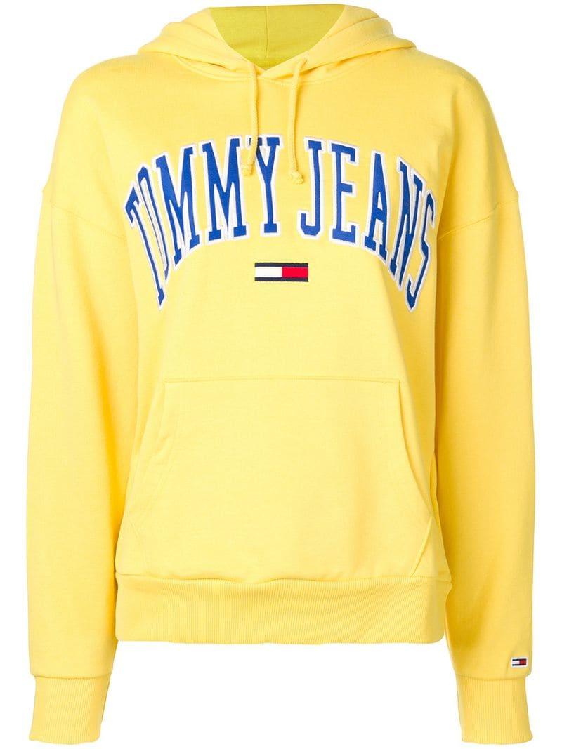 tommy jeans yellow jumper