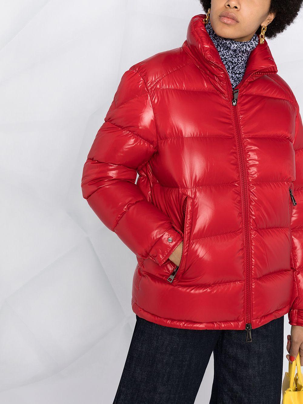 Moncler Synthetic Maire Quilted Down Puffer Jacket in Red | Lyst Australia