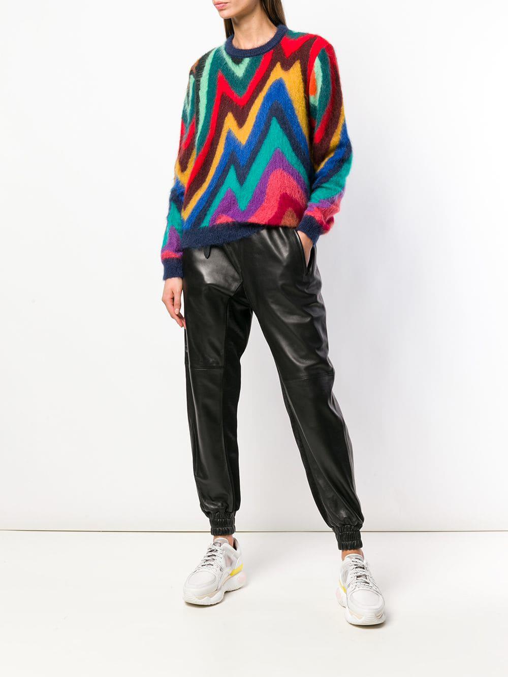 Coach leather deals track pants