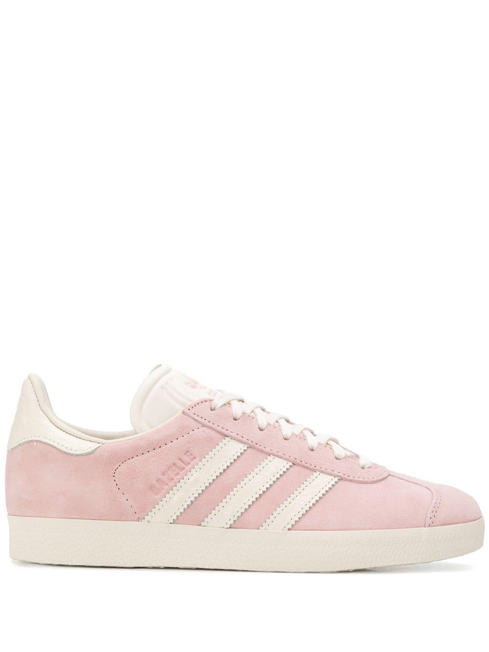 ladies pink adidas gazelle trainers