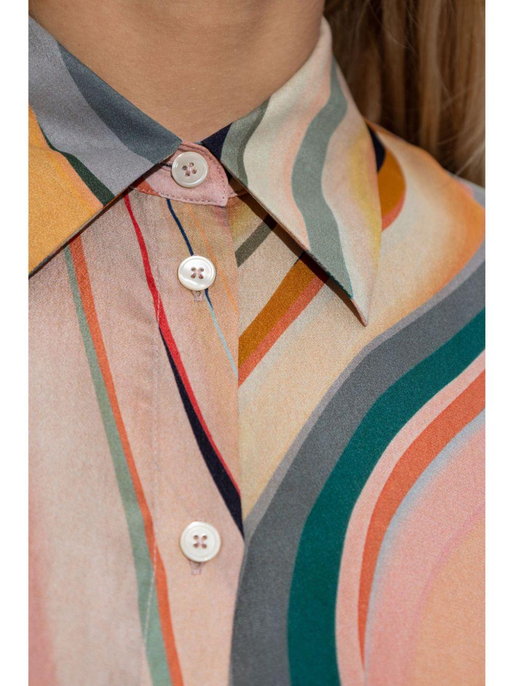 Paul Smith レディース オレンジ プリント シャツ トップス