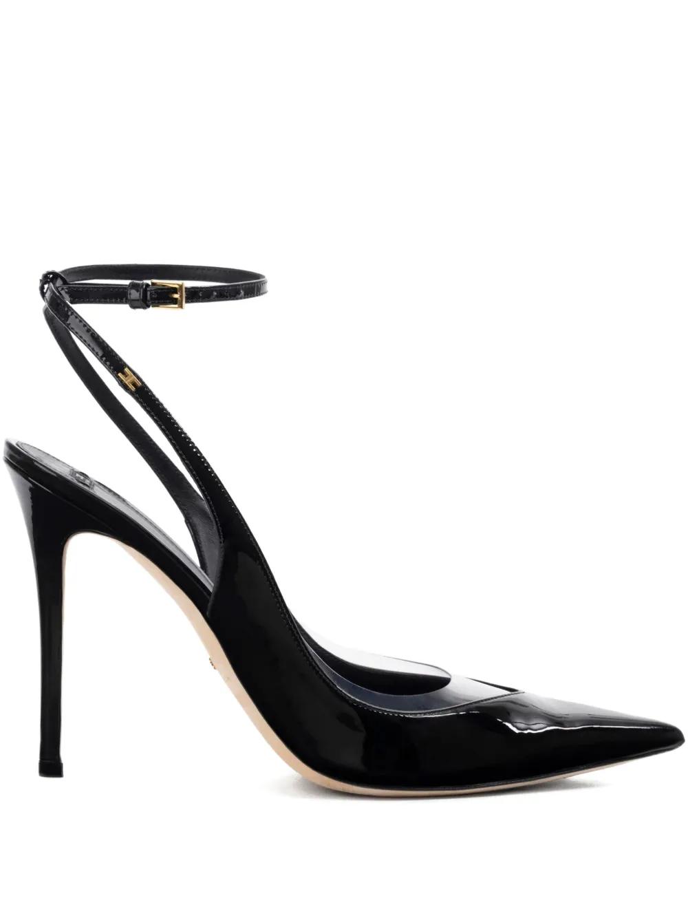 パンプス ELISABETTA FRANCHI Bow slingback Elisabetta Franchi Black Slingback Pump With Bow | ShopSimon
