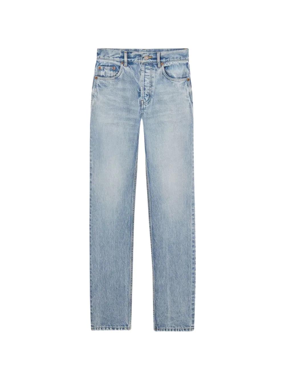 Women's Saint Laurent Straight-leg jeans | Lyst