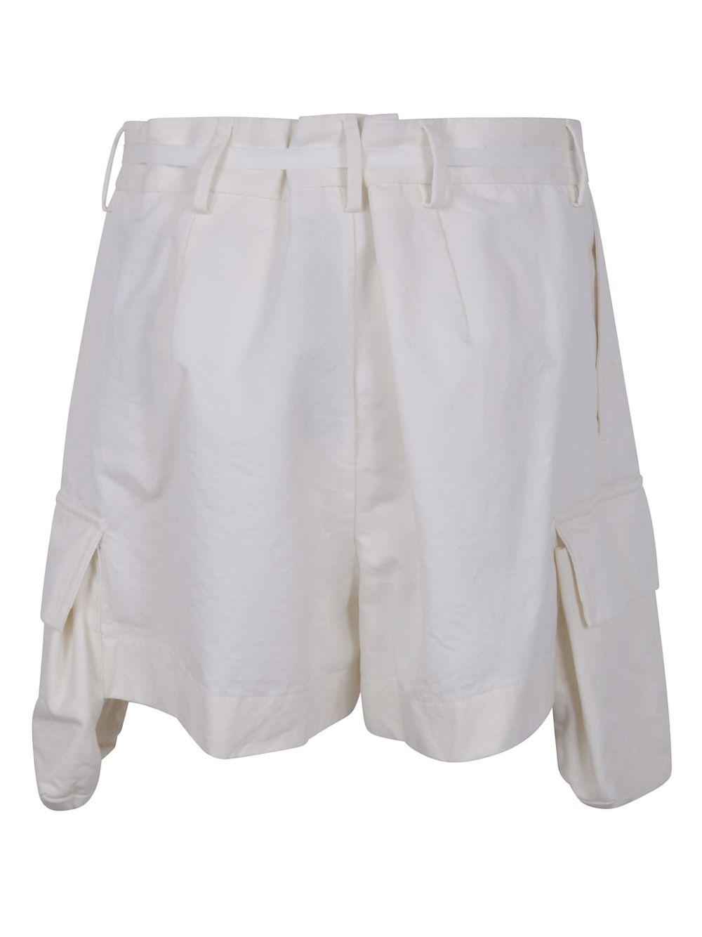 ショートパンツ Ann Demeulemeester NADINA CARGO SHORTS NATURAL WASH COTTON Ann Demeulemeester Nadina Cargo Shorts Natural Wash Cotton