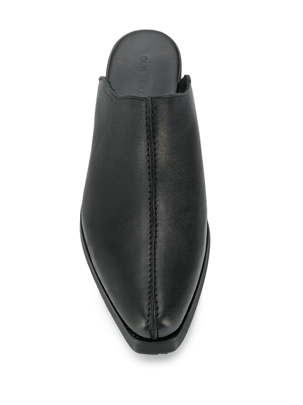 Our Legacy Leather Slip-on Mules in Black for Men | Lyst