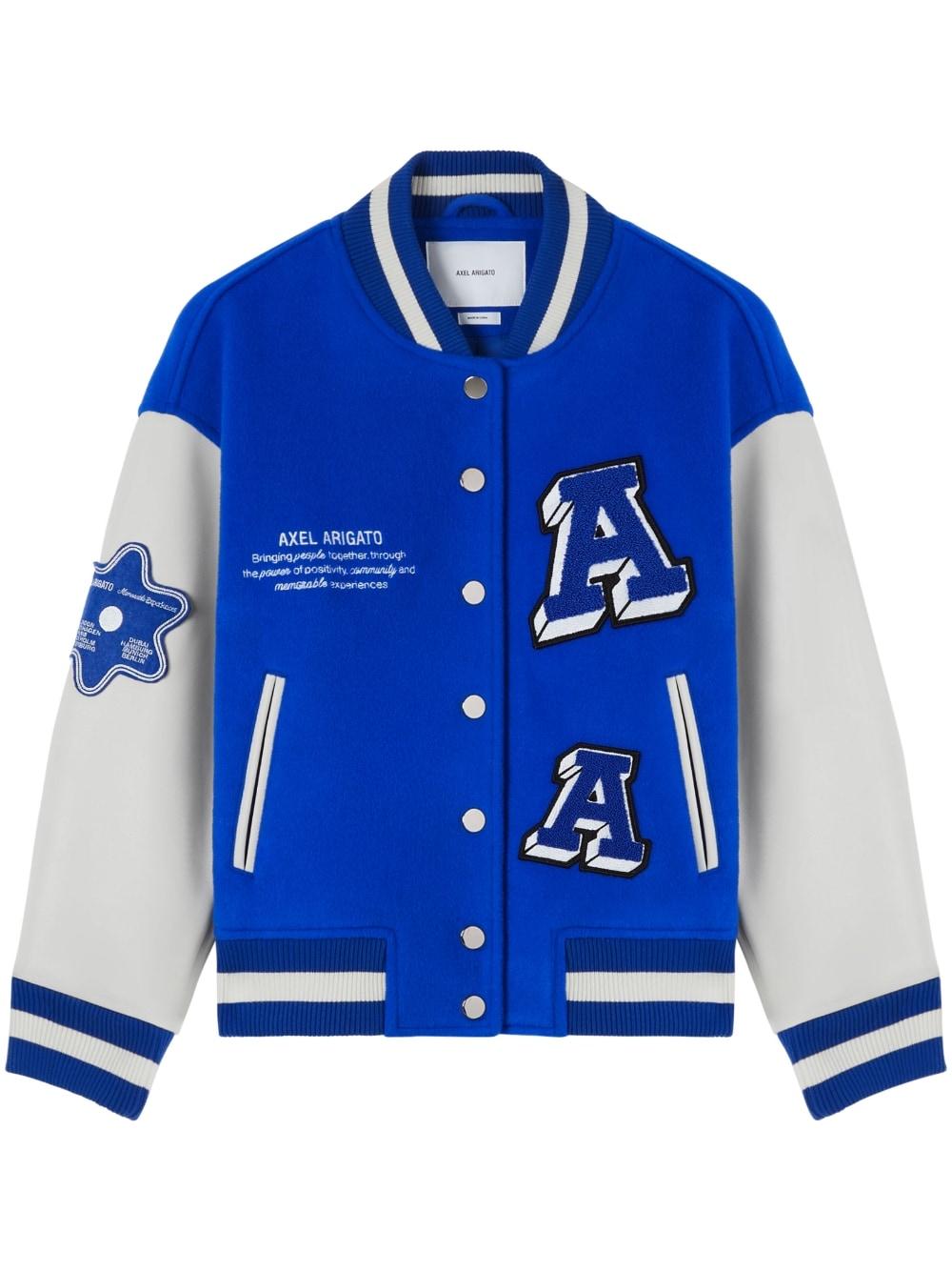 Axel Arigato Illusion Varsity Jacket in Blue Lyst
